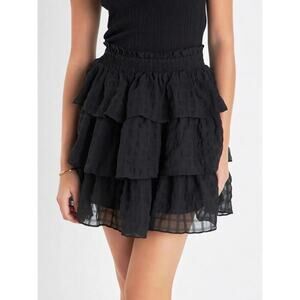 Do+Be Ruffle Layered Mini Skirt EUC M